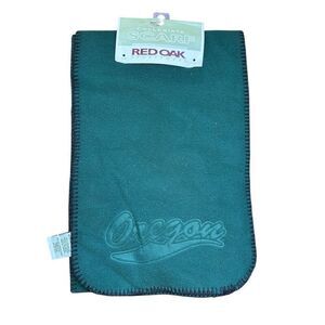 Vintage Red Oak Oregon Collegiate Green Scarf Unisex Neck Warmer by Red‎ Oak